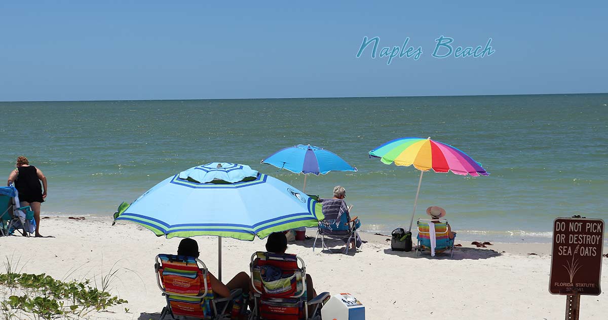 Beach photo of visitor on Naples Beach